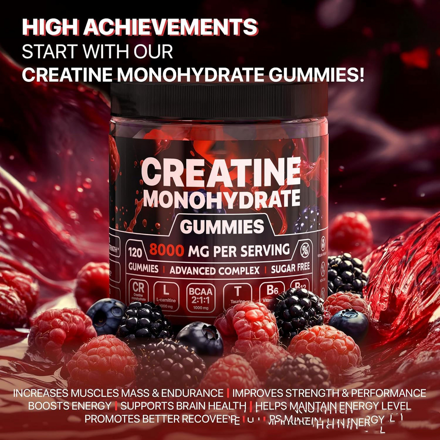 Muscle Boost Wellness Gummies – Dagelijkse Ondersteuning voor Kracht en Herstel