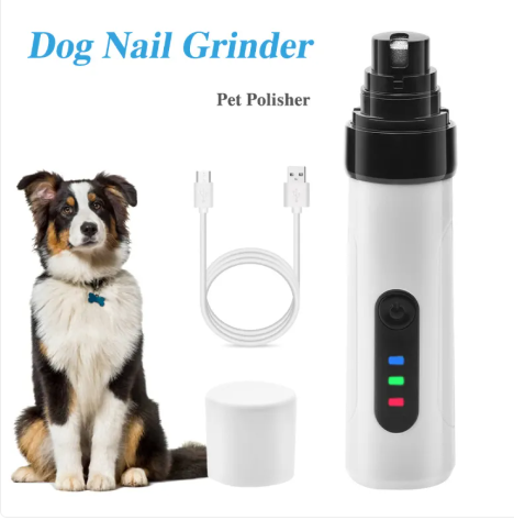 Rechargeable Electric Pet Nail Grinder – Quiet File for Dogs & Cats