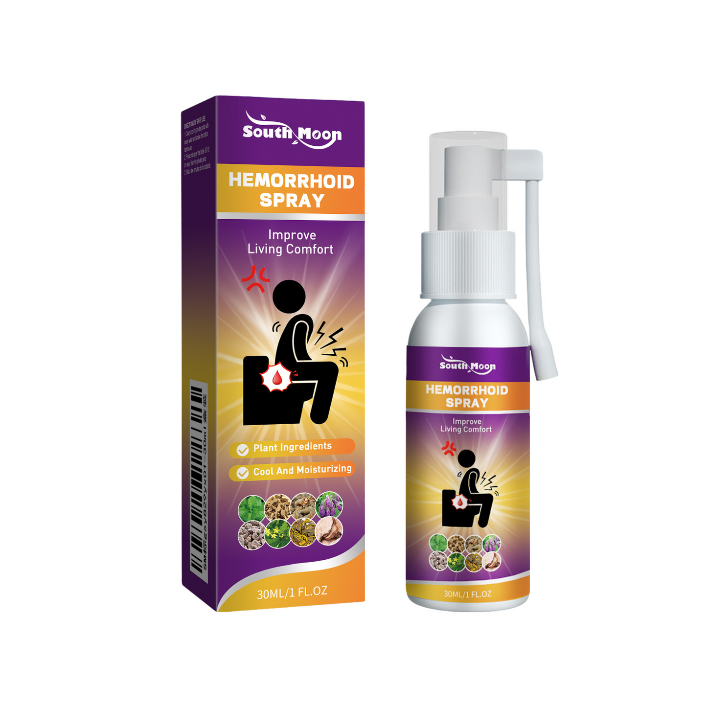 Herbal Hemorrhoid Relief Spray – Fast-Acting Natural Formula