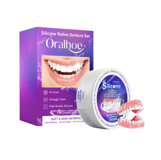 Natural-Look Cosmetic Denture & Smile Enhancement Set