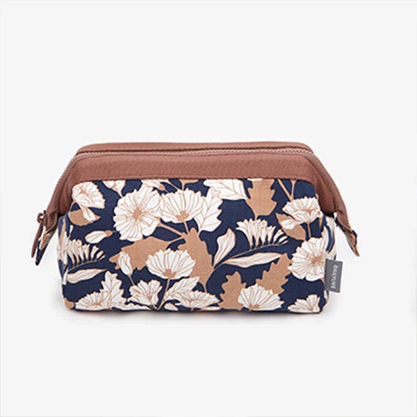 Waterproof Flamingo Print Makeup & Travel Toiletry Bag