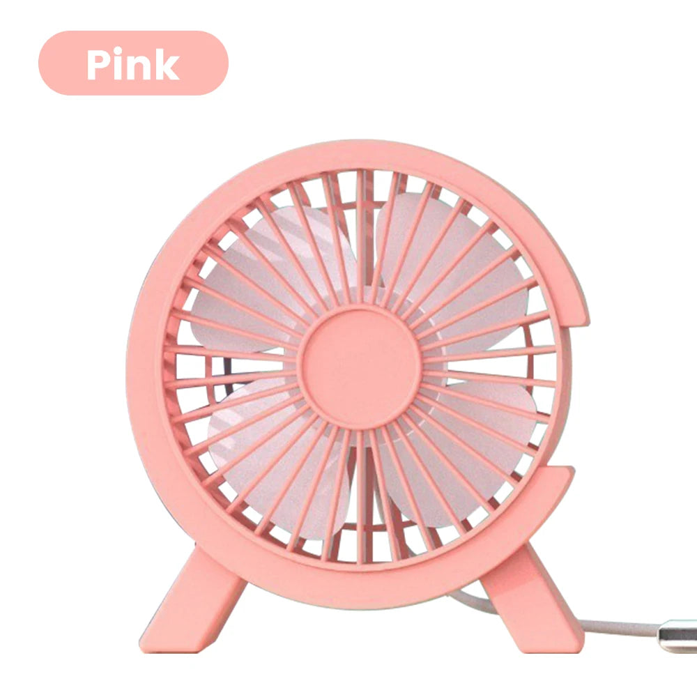 Mini Rechargeable Desk Fan — Portable Cooling for Home, Office & On-the-Go
