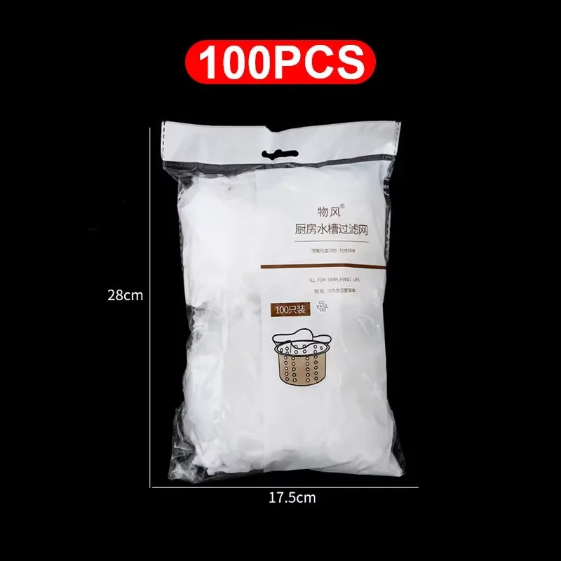 Disposable Sink Drain Mesh Filter Bags – 200 Pack