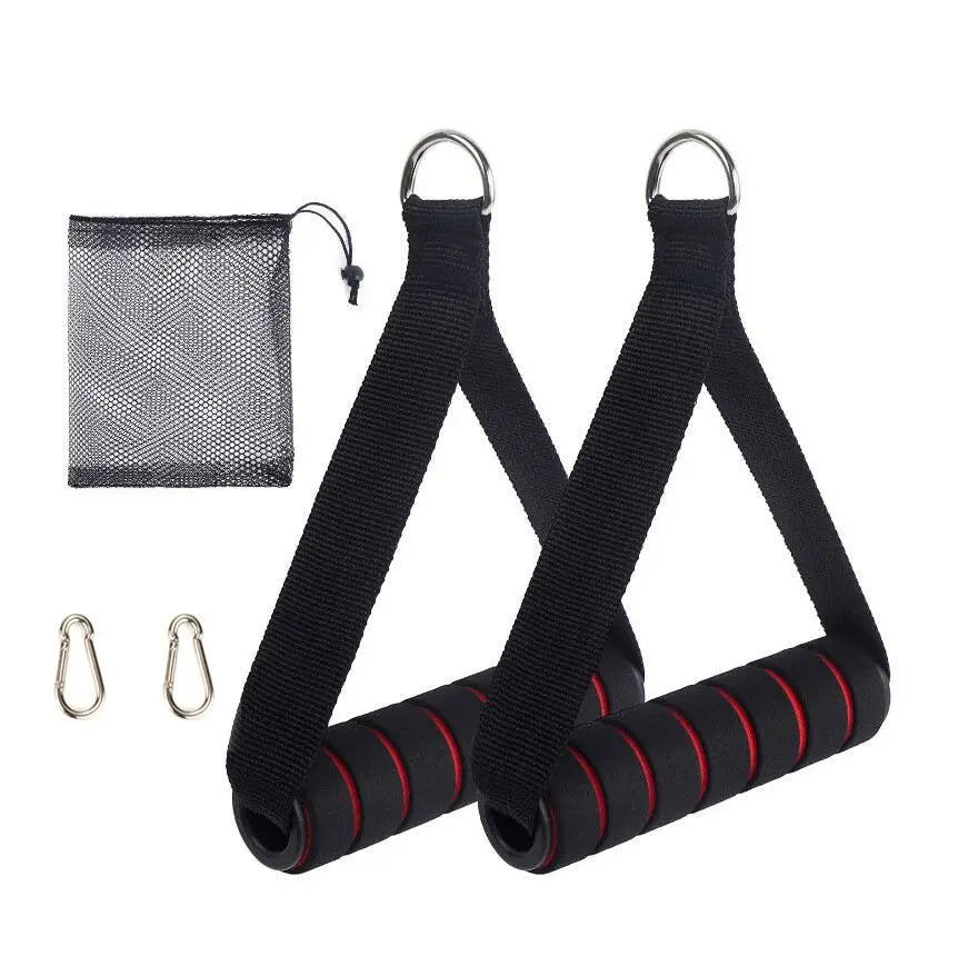 Resistance Band Handle Bar & Pulley Attachment Set – Home Gym Training Accessories