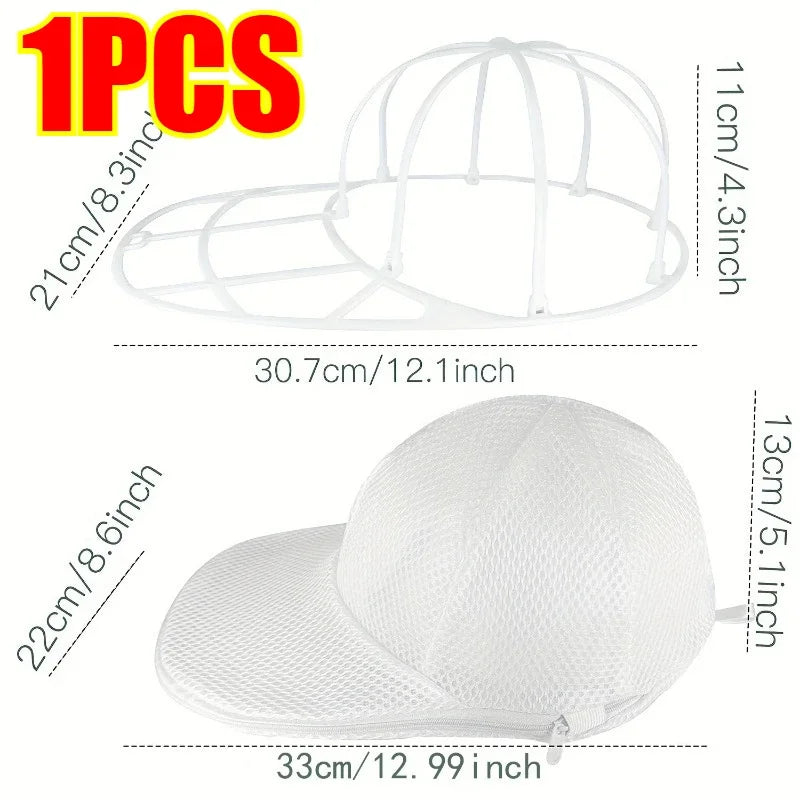 Portable Hat Washing Protection Bag – Anti-Deformation Mesh Cap Cleaner for Baseball Hats