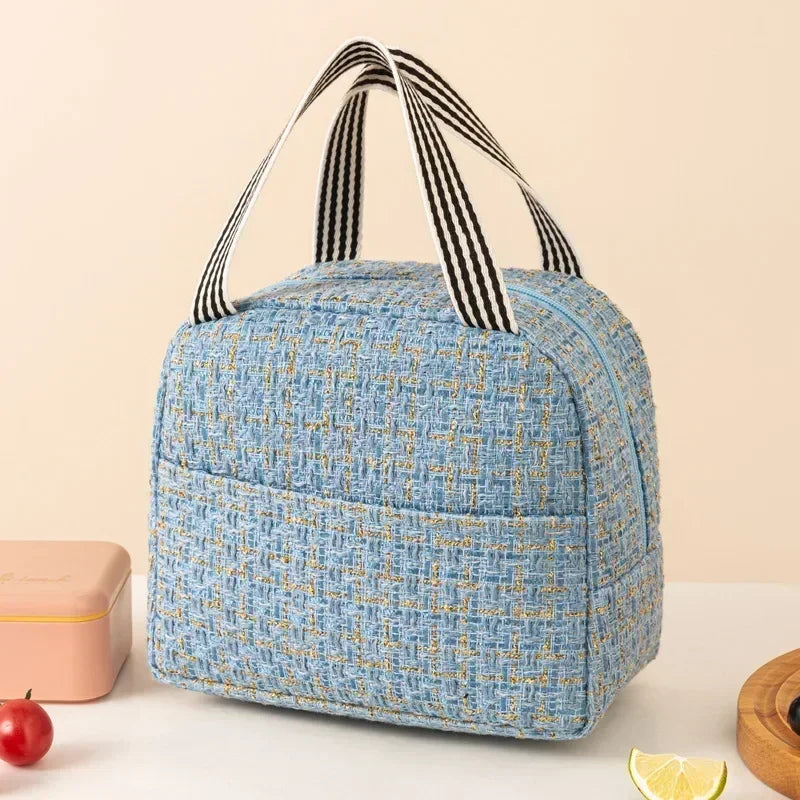 Fashion Insulated Bento Lunch Bag – Portable Thermal Handbag for Men & Women