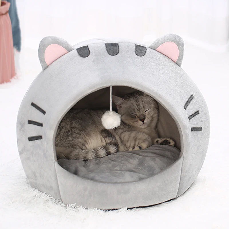 Warme Kitten Hol Tentbed – Kussen Mand voor Katten & Kleine Honden