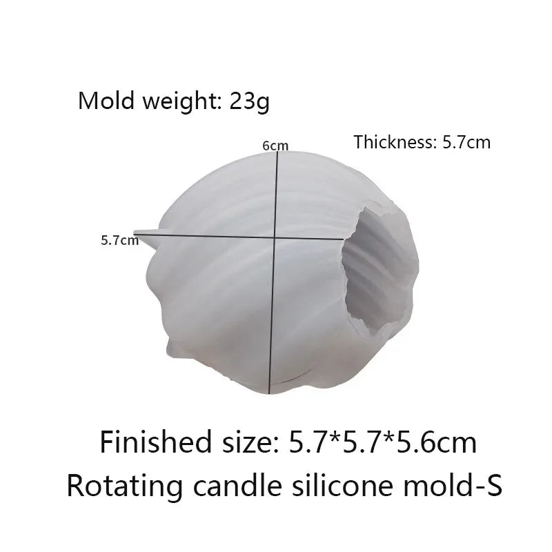3D Geometric Wave Pillar Candle Silicone Mould – DIY Abstract Art Wax Craft