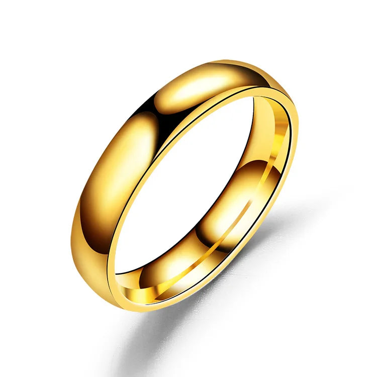 2mm Thin Stainless Steel Rings Rose Gold Fashion Simple Titanium Steel Rings for Women Girl Gifts