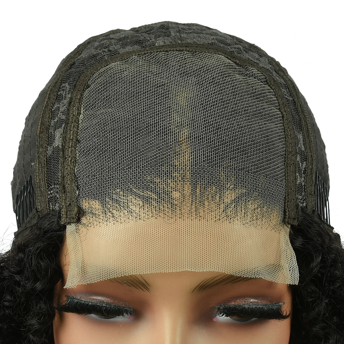 Kinky Curly Bob Wig – 180% Density 4x4 Lace Front Human Hair Afro Bob Wig for Women