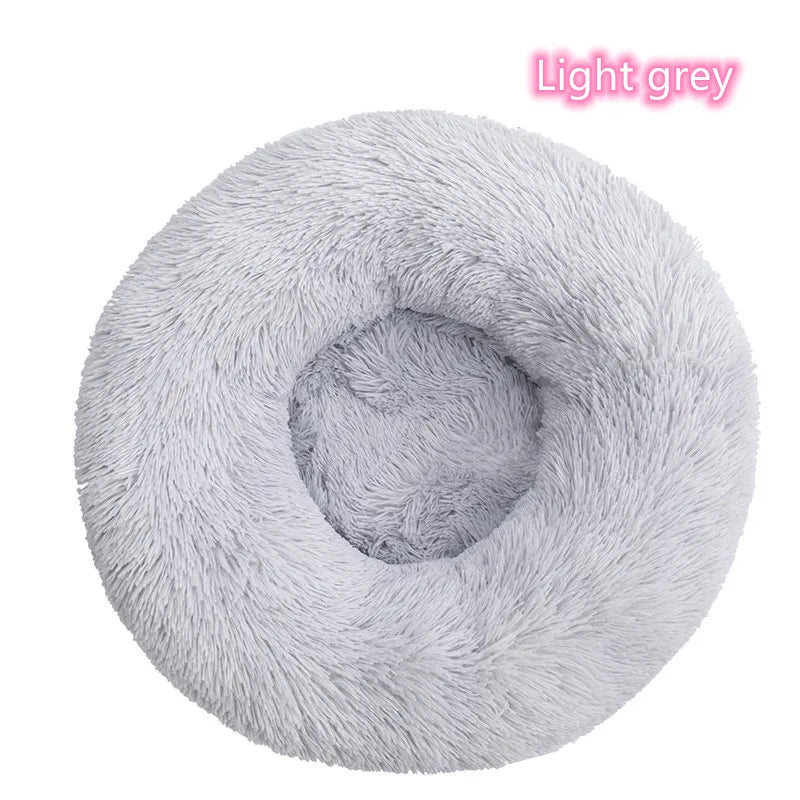 New Cat Dog Bed Super Soft Pet Cat Bed Pet Mattress Plush Washable Calm Donut Bed Comfortable Sleeping Artifact Suitable Winter
