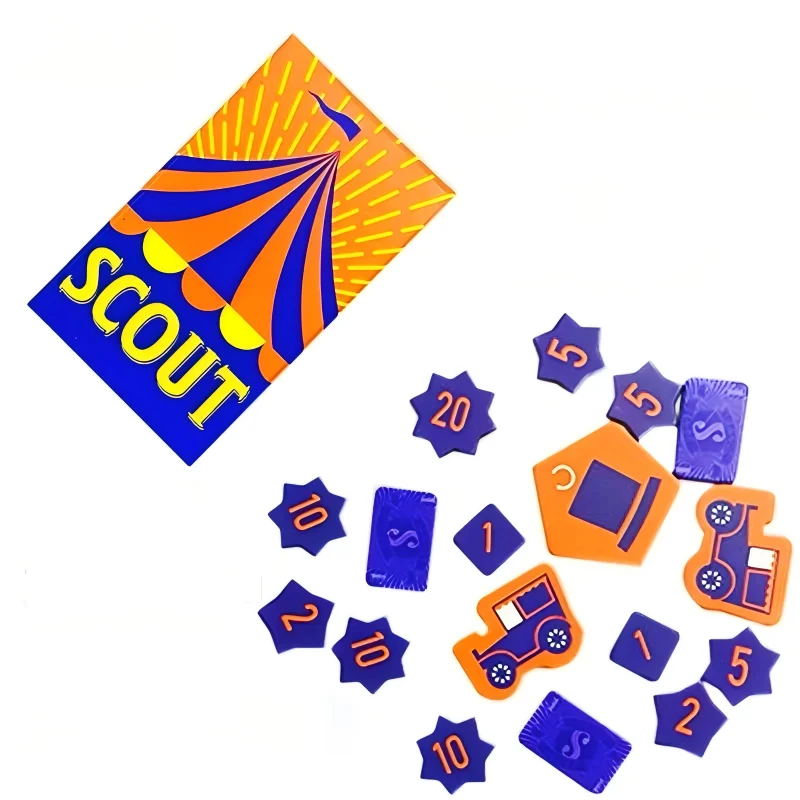 Scout Card Game – Circus-Themed Strategy Game for 2–5 Players