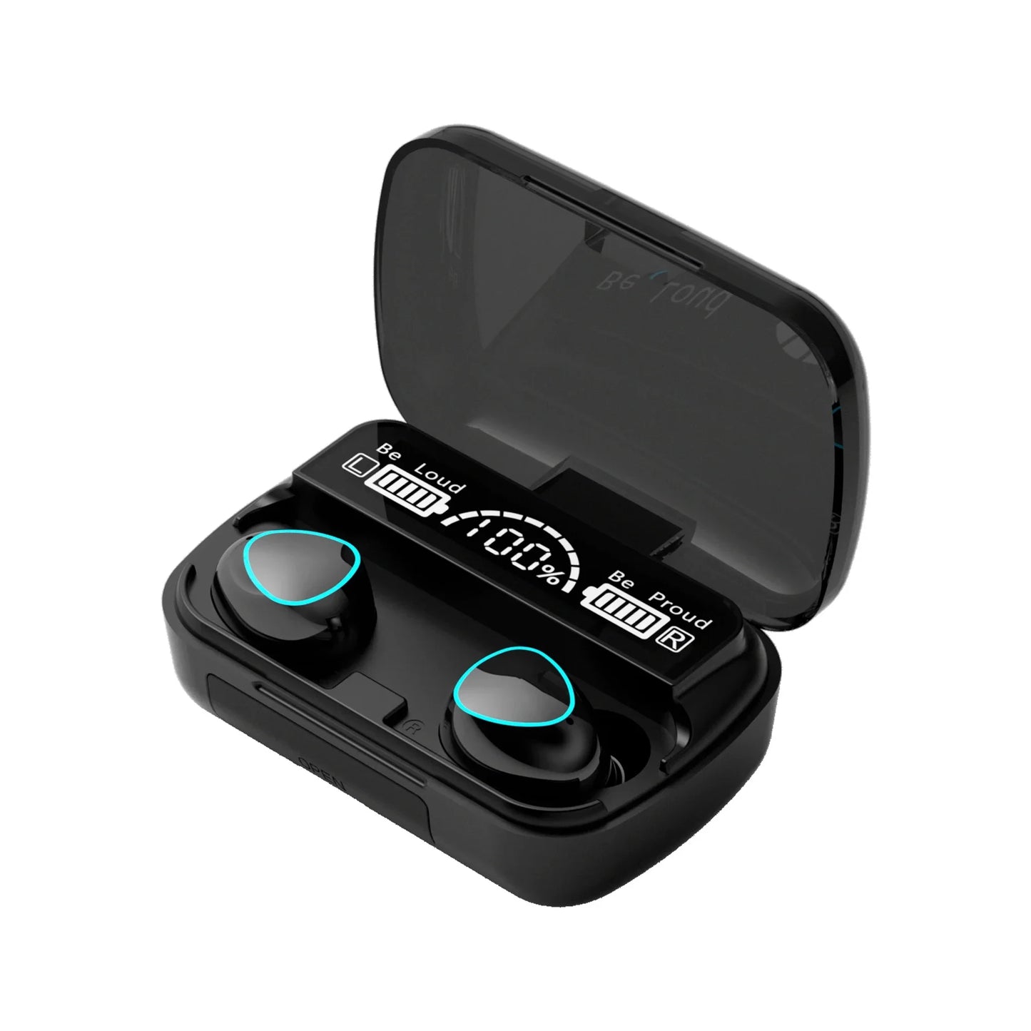 TWS M10 Wireless Bluetooth Earbuds – 9D Stereo LED Charging Case