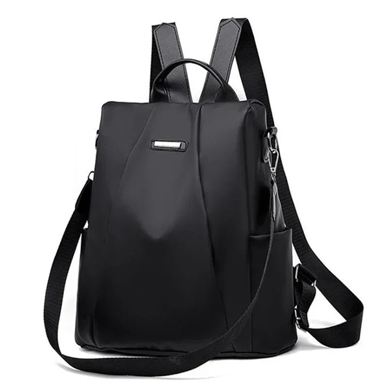 Lightweight Waterproof Nylon Women's Backpack – Large Capacity
