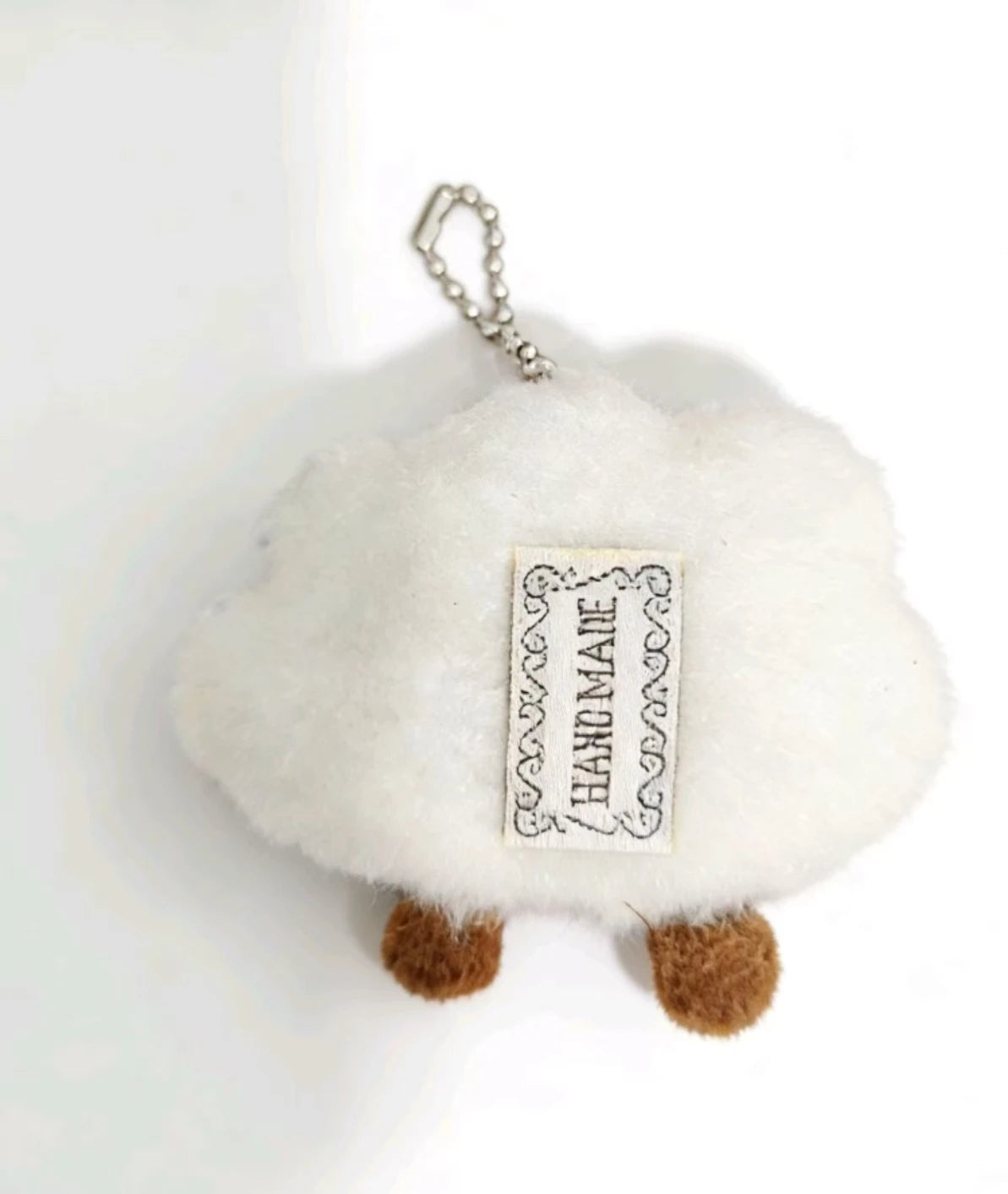 Cute Plush Smile Cloud Keychain Cotton Stuffed Doll Toy Keyring Backpack Bag Pendant Car Key Chains For Women Girls Gift