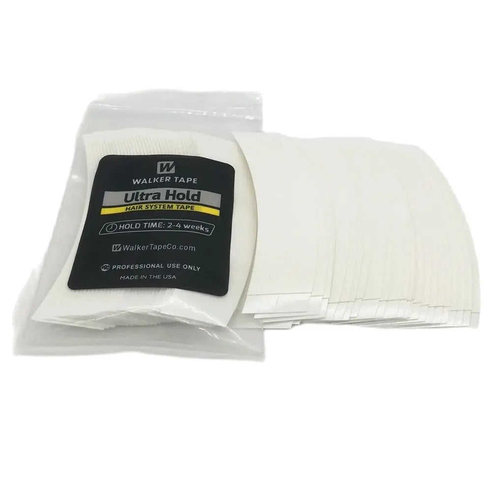 36 pcs 7.6 cm* 2.2 cm White Ultra hold tape lace front tape arc double sided Tape for toupee wig adhesive