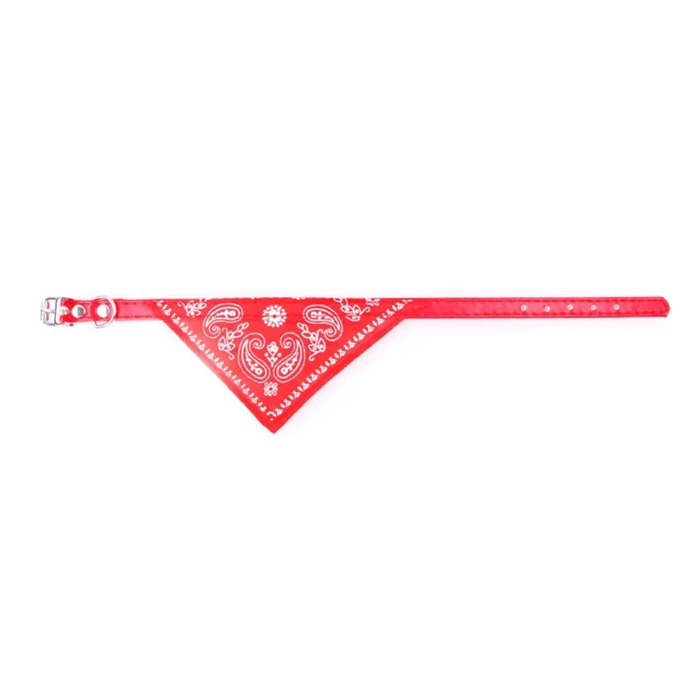 Cute Printed Pet Bandana Collar – Adjustable Triangle Scarf for Kittens & Small Dogs