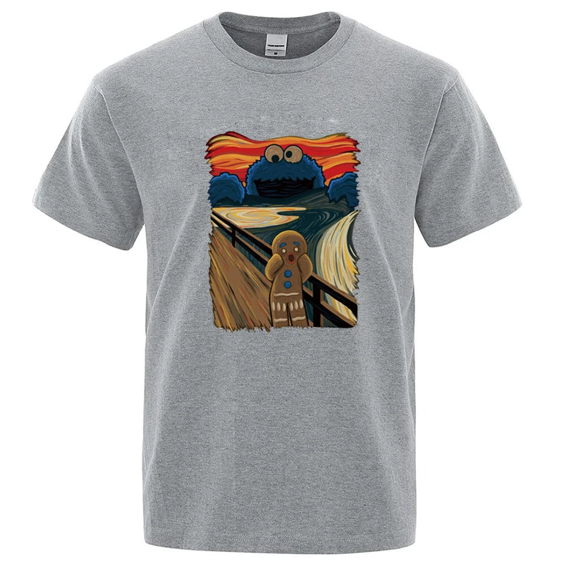 Summer Men's High Quality T-shirt 100% Cotton Short Sleeve Print Casual Loose Men T Shirt O-neck Male T-shirt Male Tees for Men