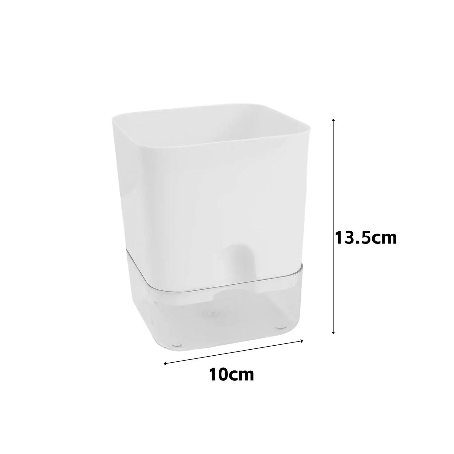 Square Self-Watering Plant Pot – Double Layer Indoor Balcony Flower Pot