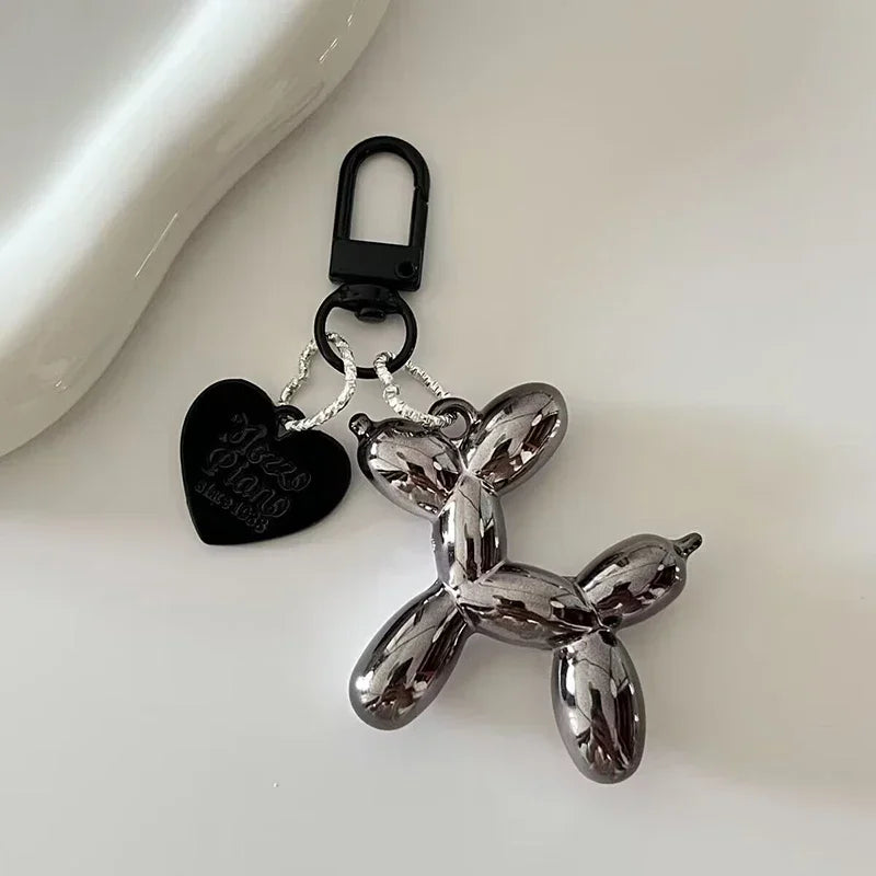 Y2K Balloon Dog Keychain – Sweet Phone Chain & Bag Pendant