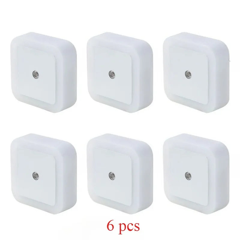 1/6PCS Wireless LED Night Light Sensor Light EU/UK Night lights Larger Aperture For Children Room Bedroom Decoration Lighting