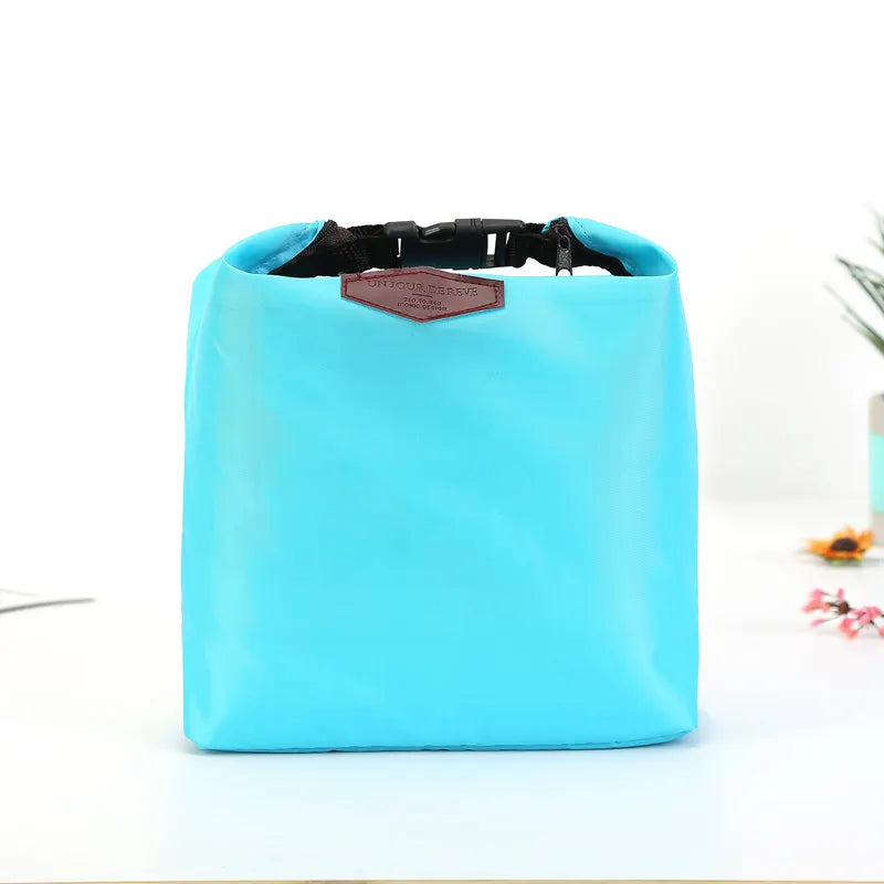 Thermal Insulated Lunch Bag Portable Oxford Cloth Cooler Lunchbox Storage Bag Carry Picinic Food Tote Insulation Package 1pc