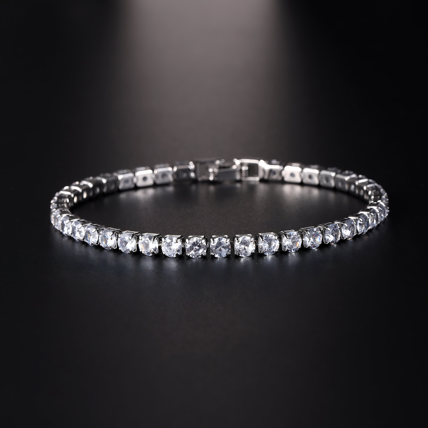 Micro Zircon Tennis Bracelet – Hip Hop Crystal Chain Jewellery