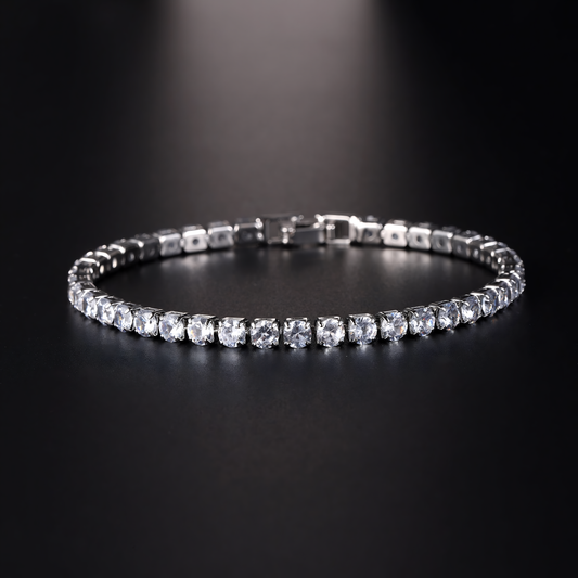 Micro Zircon Tennis Bracelet – Hip Hop Crystal Chain Jewellery