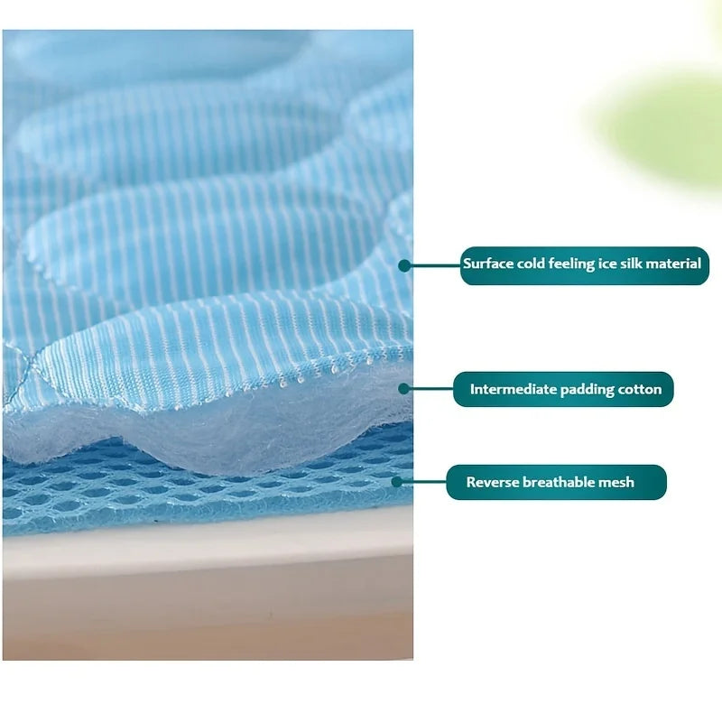 Dog & Cat Summer Cooling Mat – Extra Large Pet Cold Pad Blanket for Dogs & Cats