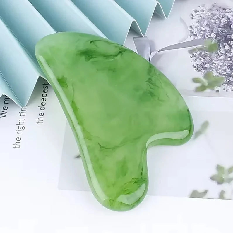 Gua Sha Massage Board for Face – Rose Pink Facial Scraper for Neck & Body