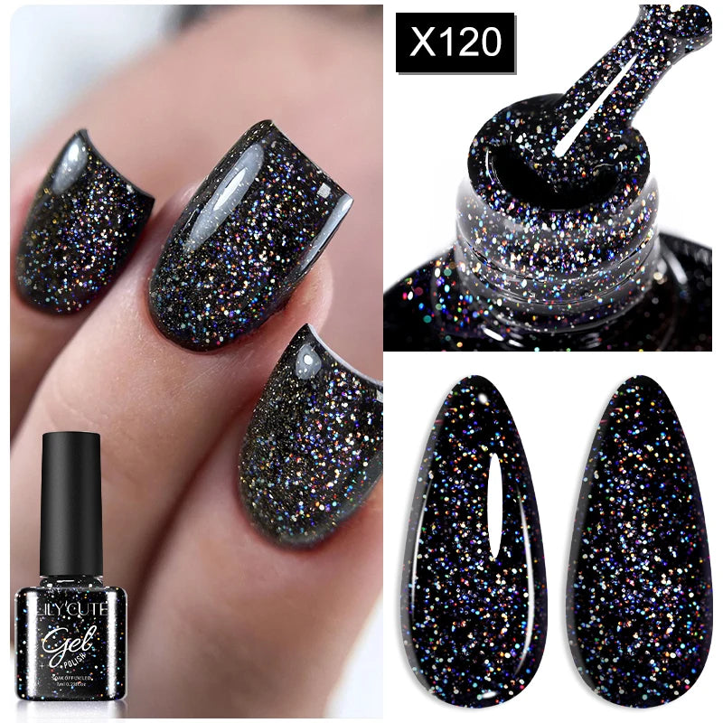 Gold Metallic Gel Nail Polish Liner – Super Bright Mirror French Stripe Nail Art