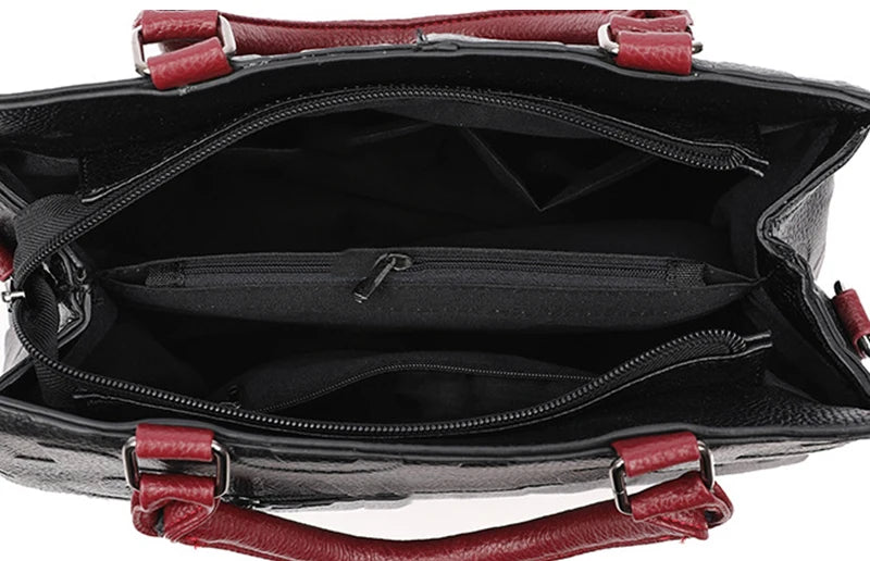 PU Leather Large Capacity Luxury Tote Shoulder Bag – Women's Travel Handbag