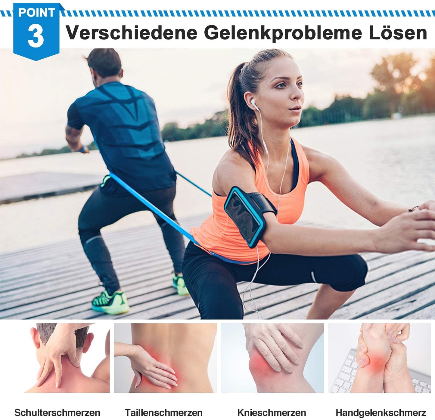 3-Piece Elastic Resistance Band Set – Yoga, Pilates & Crossfit Stretch Bands