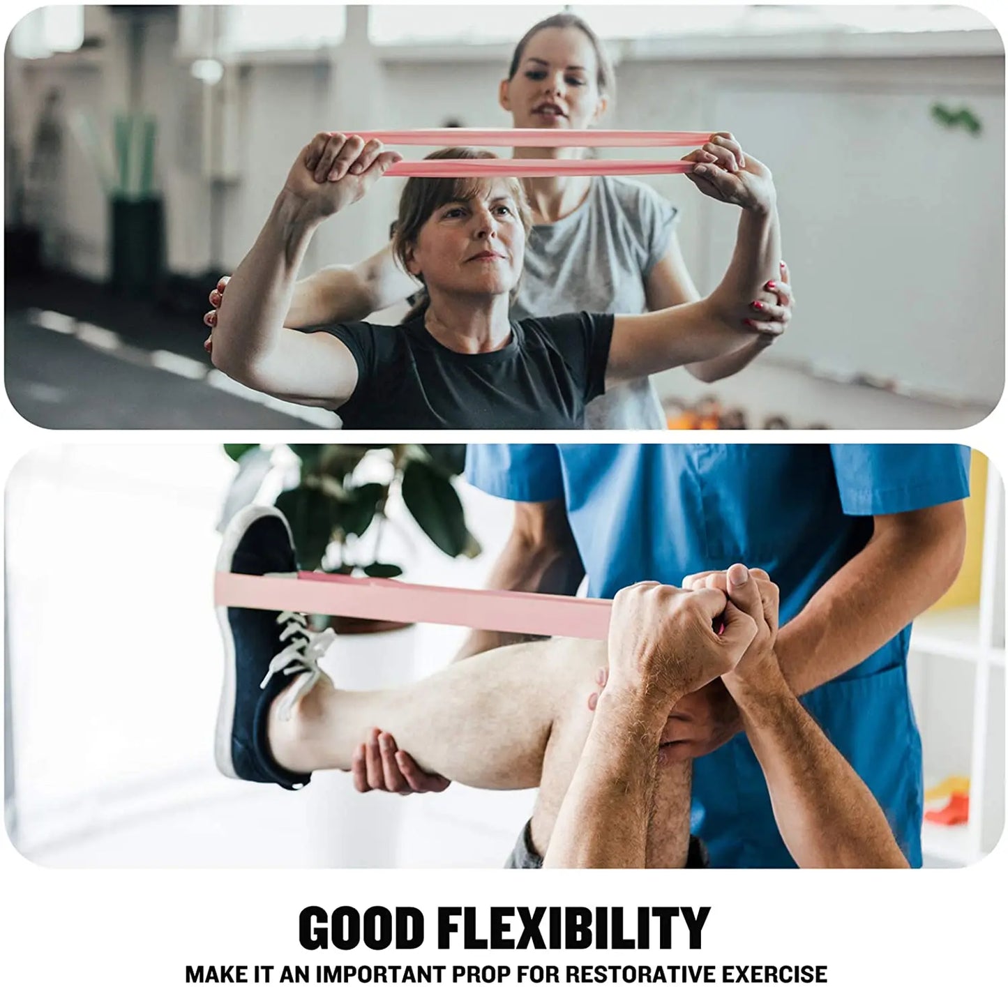 Resistance Exercise Loop Bands Set – 5 Levels for Women & Men Booty & Leg Training
