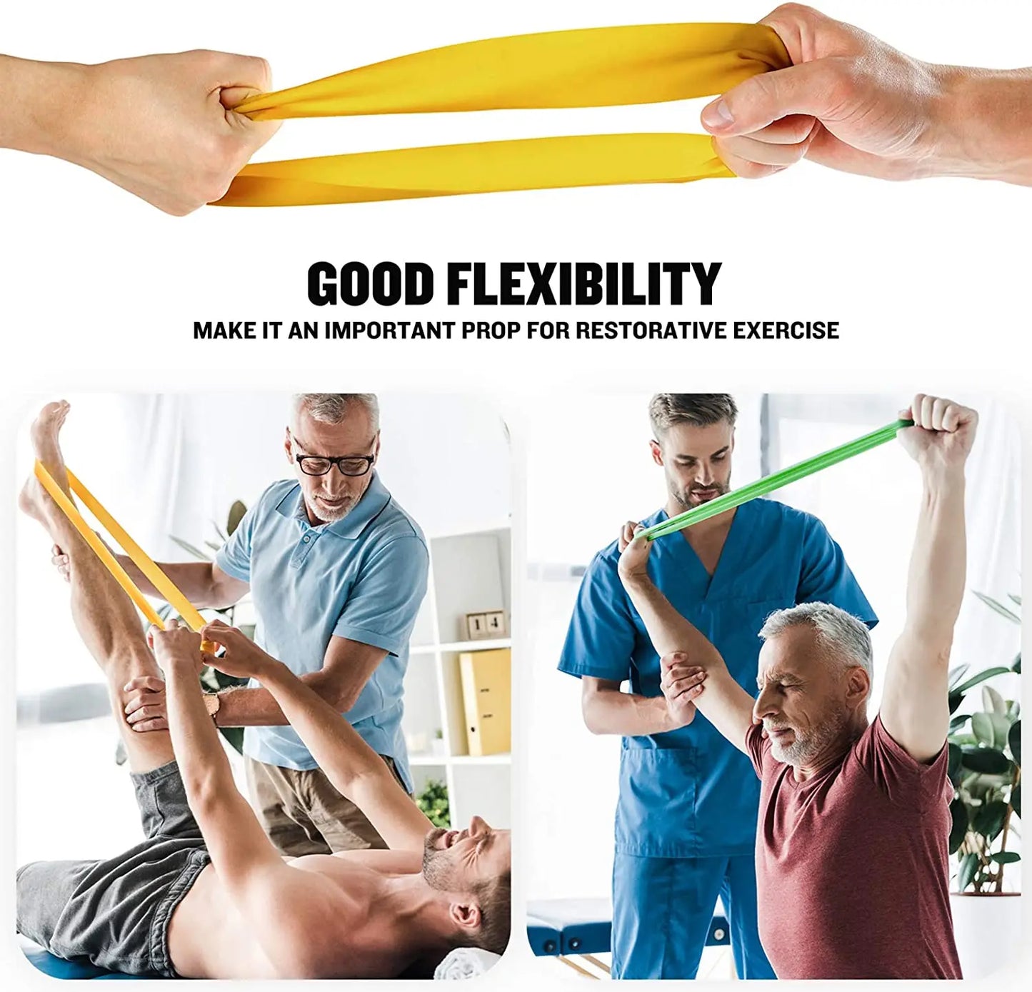 Resistance Exercise Loop Bands Set – 5 Levels for Women & Men Booty & Leg Training