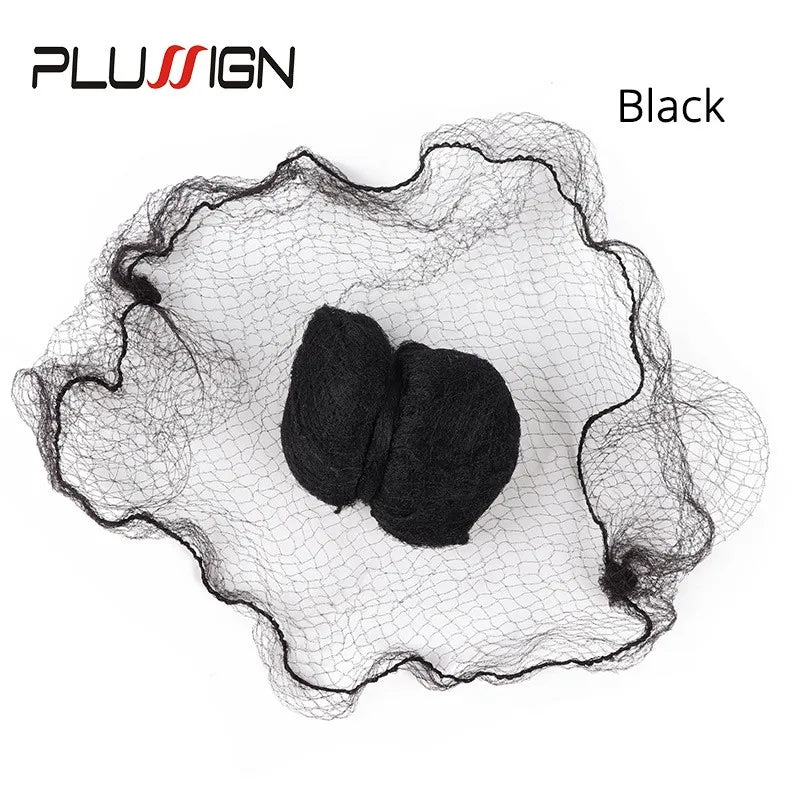 20Pcs Durable Nylon Hair Net For Bun Hair Hair style Tool Black Beige Brown 5Mm Hair Net For Wigs Mesh Hair Styling Hairnets