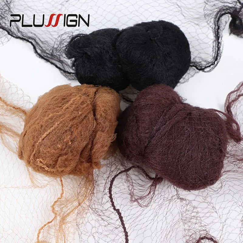 20Pcs Durable Nylon Hair Net For Bun Hair Hair style Tool Black Beige Brown 5Mm Hair Net For Wigs Mesh Hair Styling Hairnets