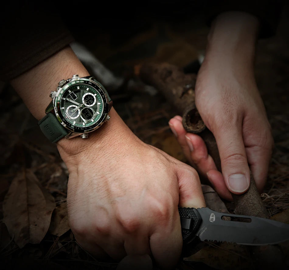 NAVIFORCE Fashion Military Watches for Men Luxury Original Sports Chronograph Watch Waterproof Quartz Clock Digital WristWatch