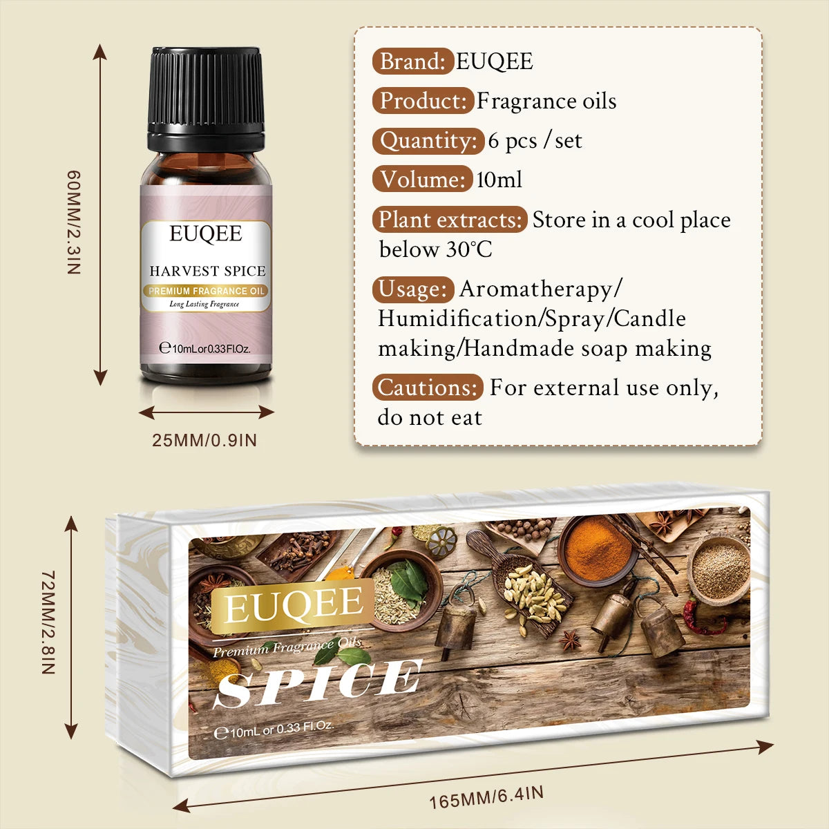 6-Piece Fragrance Oil Gift Kit – Coffee, Bakery, Harvest Spice & Forest Aroma Oils