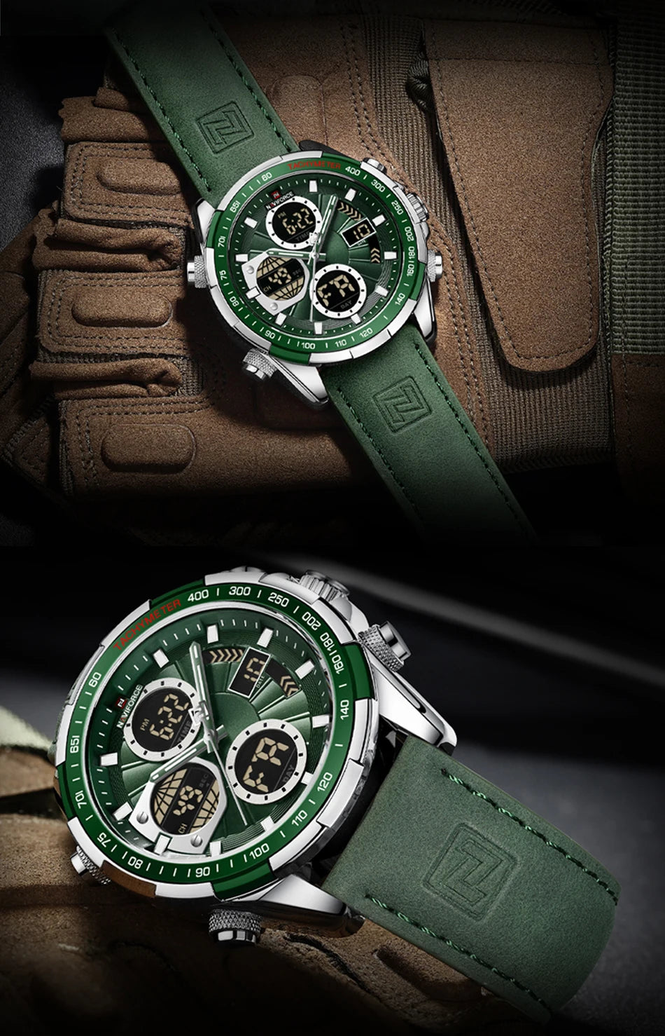 NAVIFORCE Fashion Military Watches for Men Luxury Original Sports Chronograph Watch Waterproof Quartz Clock Digital WristWatch