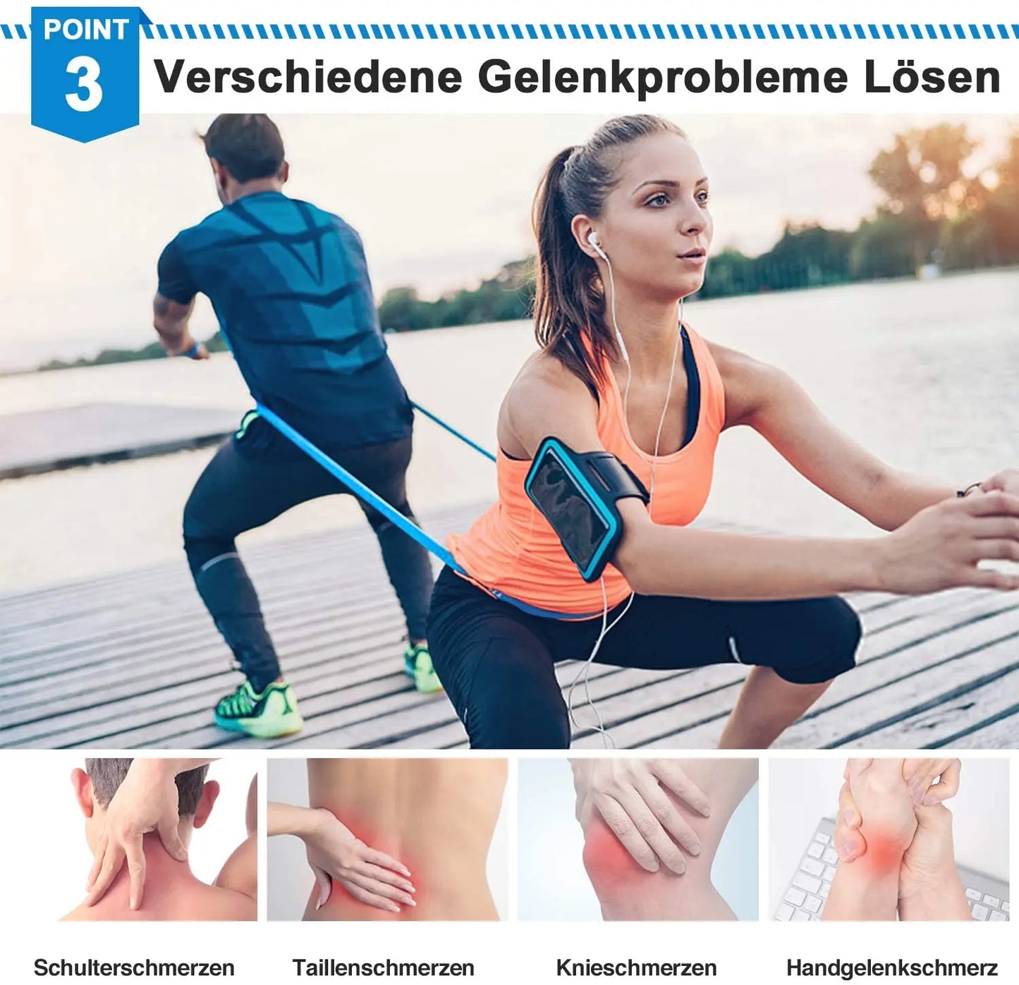 3-Piece Elastic Resistance Band Set – Yoga, Pilates & Crossfit Stretch Bands