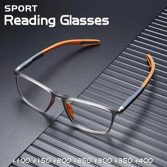 TR90 Anti-Blue Light Men's Reading Glasses – Spring Leg Sport Presbyopia