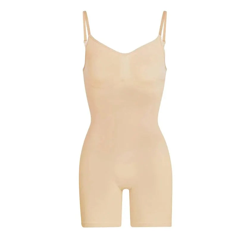 Seamless High-Waist Bodysuit Shapewear – Tummy Control Flat Belly Body Shaper