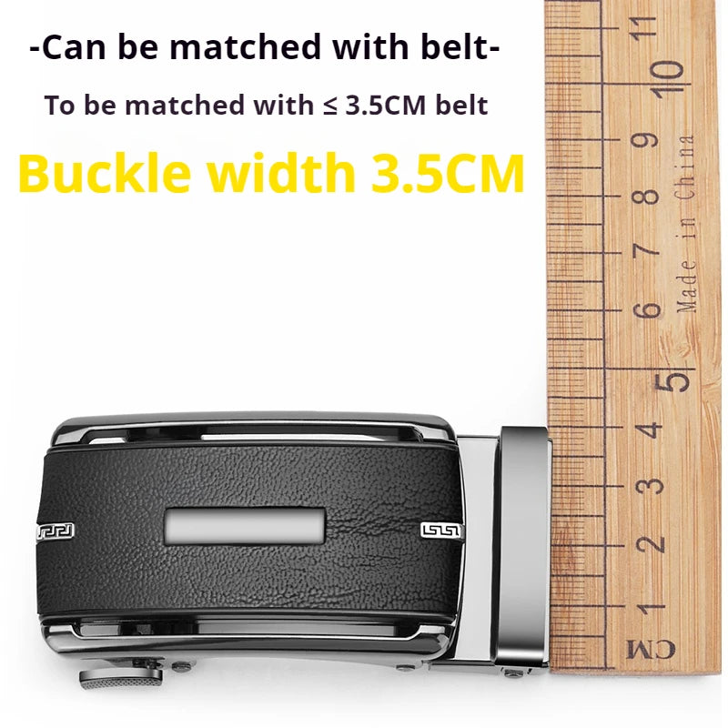 High quality ratchet belt buckle men DIY leather belt accessories 3.3-3.5cm width alloy automatic belt buckle