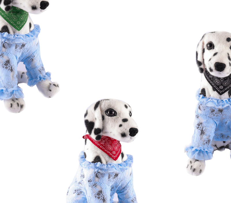 Adjustable Pet Bandana Collar – Knit Fabric Triangle Neckerchief for Dogs & Cats