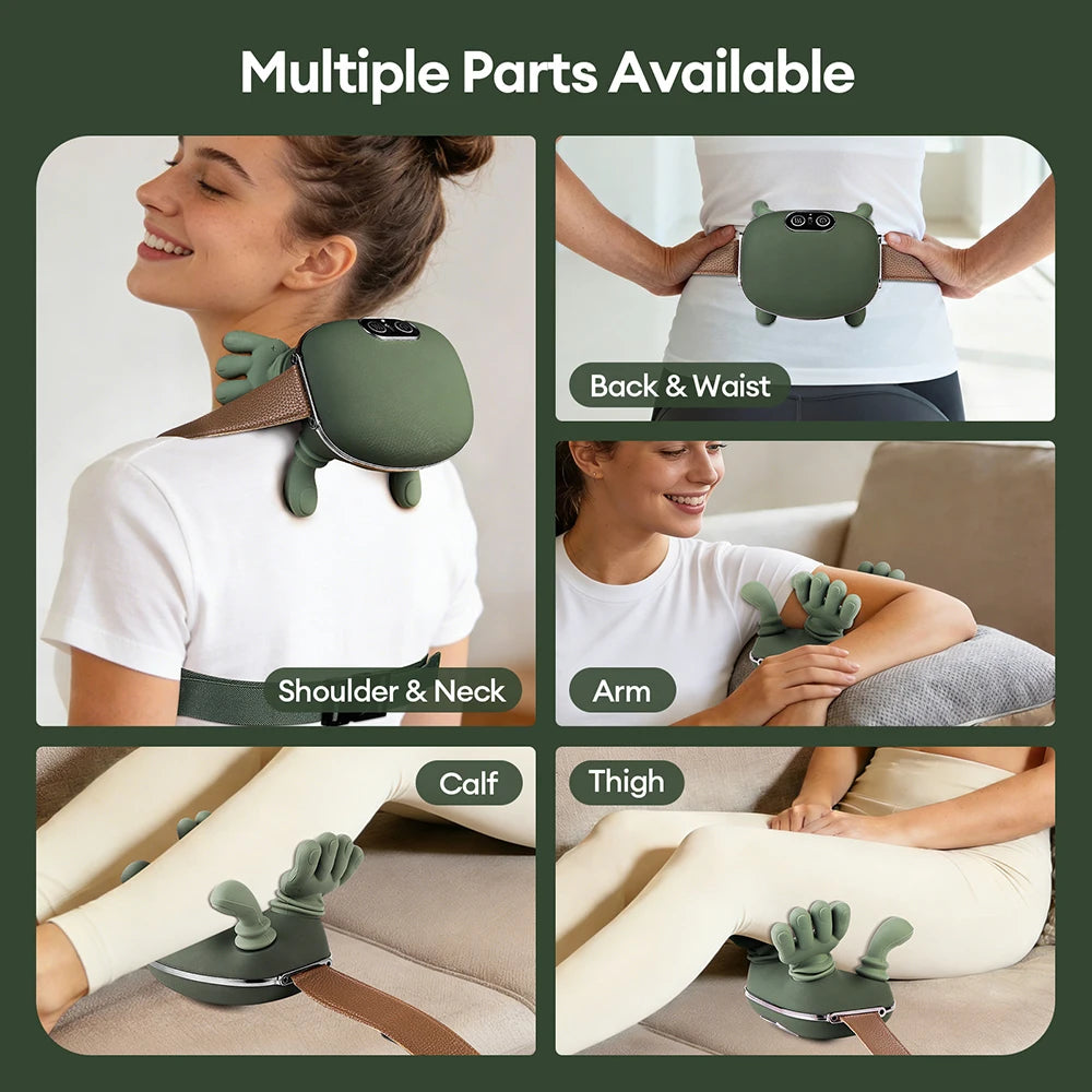 Wireless Bionic Finger Neck & Shoulder Kneading Massager – Shawl Wrap Design