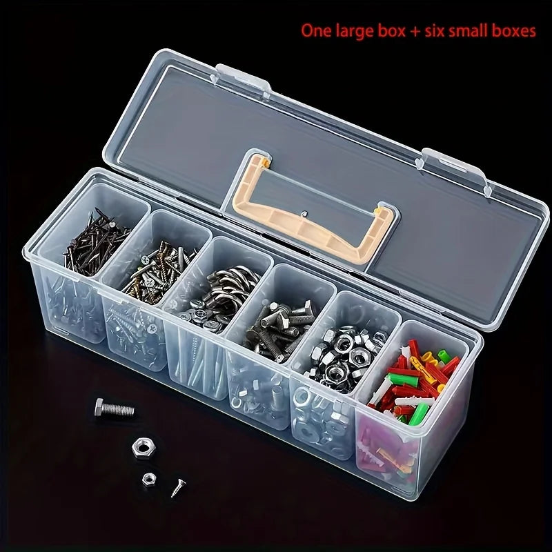 Multi-Compartment Tool & Parts Organiser Box Set – Screws, Hardware & Accessories