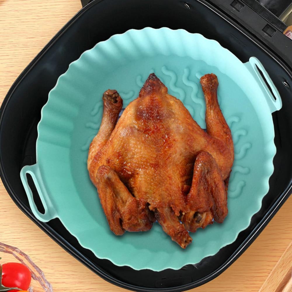 Reusable Silicone Air Fryer Liner – Non-Stick Food-Safe Basket Insert
