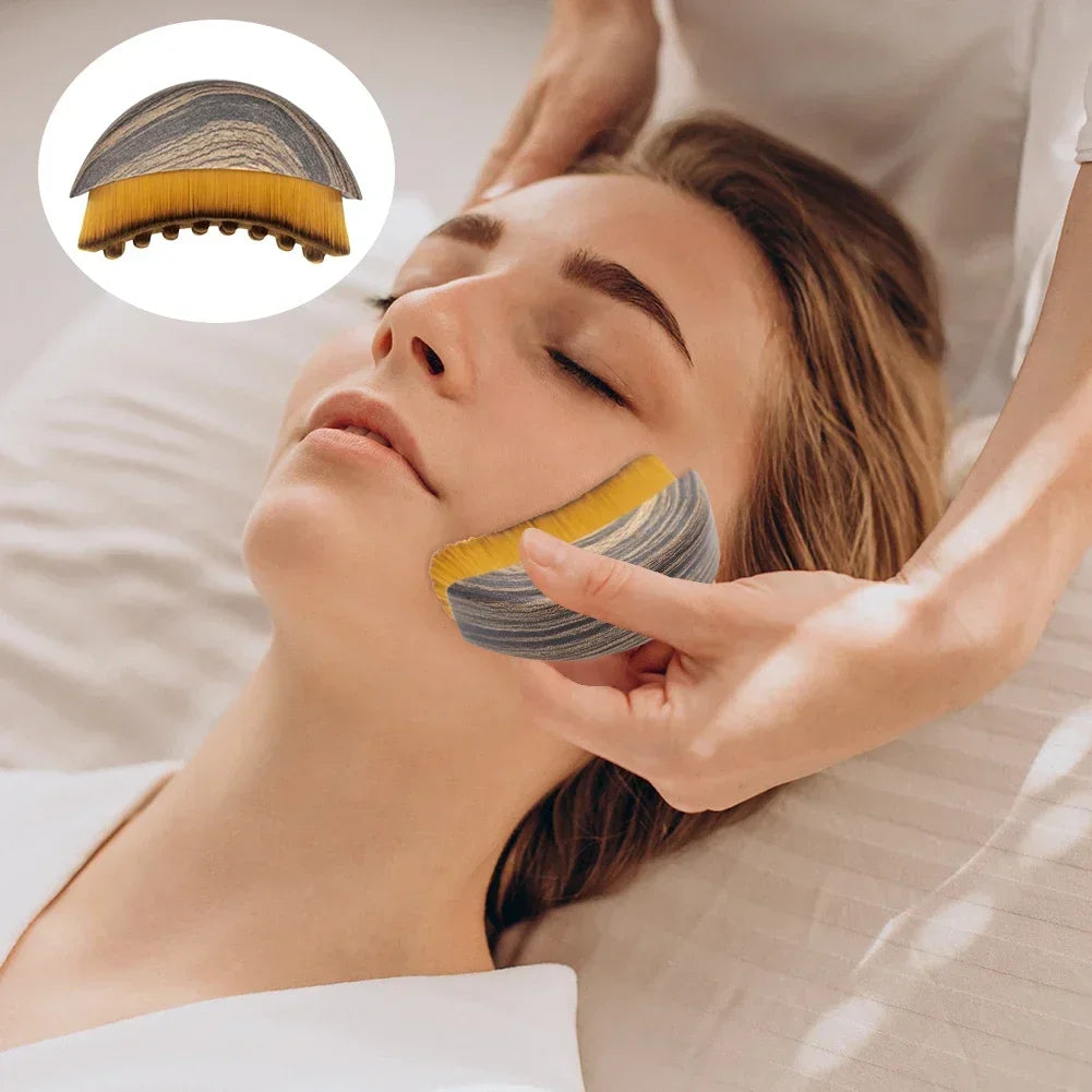 Facial Lymphatic Drainage Contour Brush – Face Chin Sculpting Massager