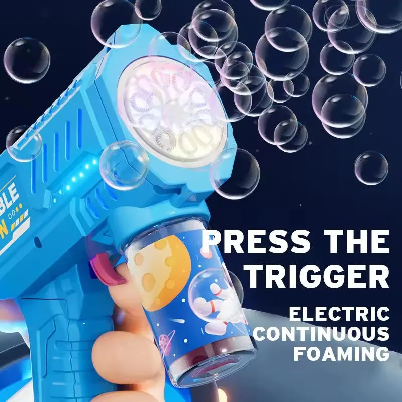 Automatic Bubble Gun — Rocket Bubble Machine for Kids & Outdoor Fun